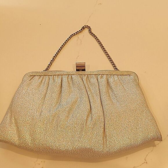 Vintage Ande Special Occasion Clutch/Handbag in Metallic Silver - Picture 11 of 11